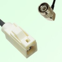 FAKRA SMB B 9001 white Female Jack to TNC Male Plug Right Angle Cable FAKRA SMB B 9001 white Female Jack to TNC Male Plug Right Angle Cable