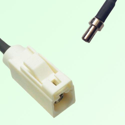 FAKRA SMB B 9001 white Female Jack to TS9 Male Plug Cable FAKRA SMB B 9001 white Female Jack to TS9 Male Plug Cable