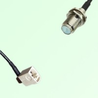 FAKRA SMB B 9001 white Female Jack RA to F Bulkhead Female Jack Cable FAKRA SMB B 9001 white Female Jack RA to F Bulkhead Female Jack Cable