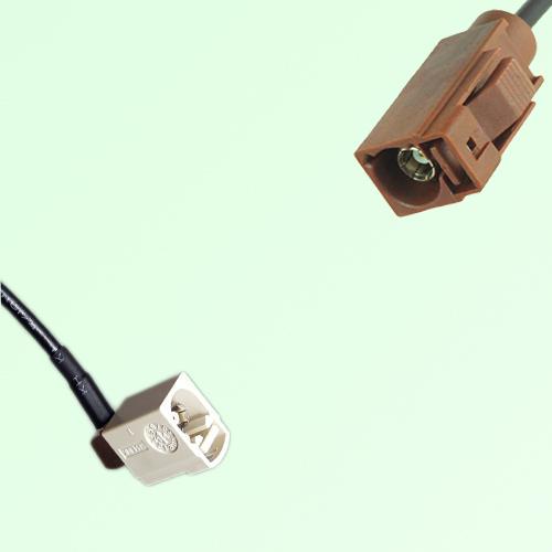 FAKRA SMB B 9001 white Female Jack RA to F 8011 brown Female Cable