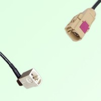 FAKRA SMB B 9001 white Female Jack RA to I 1001 beige Female Cable