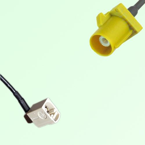 FAKRA SMB B 9001 white Female Jack RA to K 1027 Curry Male Plug Cable FAKRA SMB B 9001 white Female Jack RA to K 1027 Curry Male Plug Cable