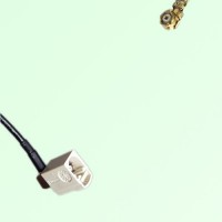 FAKRA SMB B 9001 white Female Jack Right Angle to IPEX Cable FAKRA SMB B 9001 white Female Jack Right Angle to IPEX Cable