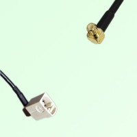 FAKRA SMB B 9001 white Female Jack RA to MCX Male Plug RA Cable FAKRA SMB B 9001 white Female Jack RA to MCX Male Plug RA Cable