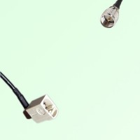 FAKRA SMB B 9001 white Female Jack RA to Mini UHF Male Plug Cable