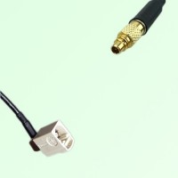 FAKRA SMB B 9001 white Female Jack Right Angle to MMCX Male Plug Cable FAKRA SMB B 9001 white Female Jack Right Angle to MMCX Male Plug Cable
