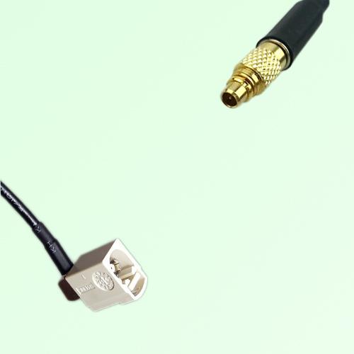 FAKRA SMB B 9001 white Female Jack Right Angle to MMCX Male Plug Cable FAKRA SMB B 9001 white Female Jack Right Angle to MMCX Male Plug Cable