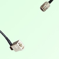 FAKRA SMB B 9001 white Female Jack Right Angle to N Female Jack Cable FAKRA SMB B 9001 white Female Jack Right Angle to N Female Jack Cable