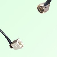 FAKRA SMB B 9001 white Female Jack RA to N Male Plug RA Cable FAKRA SMB B 9001 white Female Jack RA to N Male Plug RA Cable