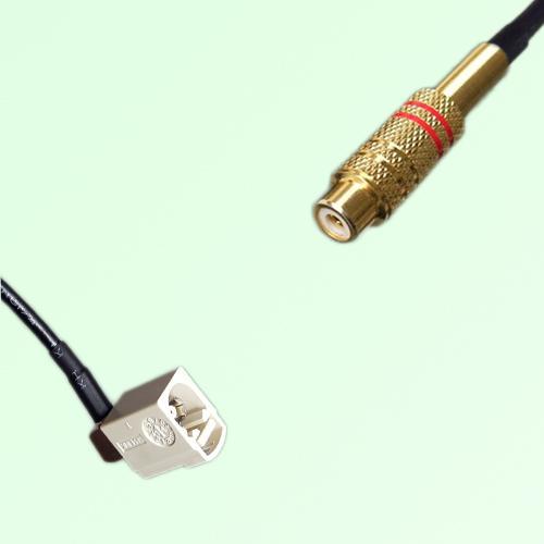 FAKRA SMB B 9001 white Female Jack RA to RCA Female Jack Cable