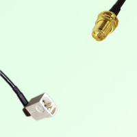 FAKRA SMB B 9001 white Female Jack RA to RP SMA Bulkhead Female Cable FAKRA SMB B 9001 white Female Jack RA to RP SMA Bulkhead Female Cable