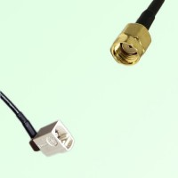 FAKRA SMB B 9001 white Female Jack RA to RP SMA Male Plug Cable FAKRA SMB B 9001 white Female Jack RA to RP SMA Male Plug Cable