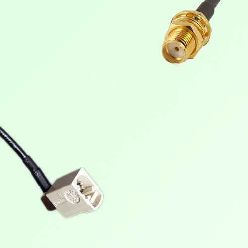 FAKRA SMB B 9001 white Female Jack RA to SMA Bulkhead Female Cable FAKRA SMB B 9001 white Female Jack RA to SMA Bulkhead Female Cable