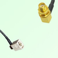 FAKRA SMB B 9001 white Female Jack RA to SMA Bulkhead Female RA Cable FAKRA SMB B 9001 white Female Jack RA to SMA Bulkhead Female RA Cable