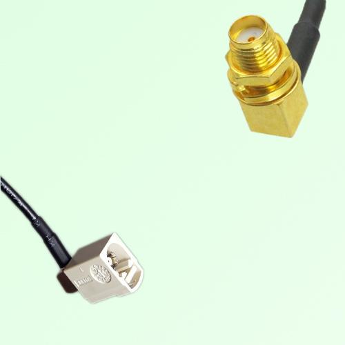 FAKRA SMB B 9001 white Female Jack RA to SMA Bulkhead Female RA Cable FAKRA SMB B 9001 white Female Jack RA to SMA Bulkhead Female RA Cable