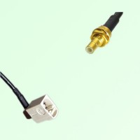 FAKRA SMB B 9001 white Female Jack RA to SMB Bulkhead Male Plug Cable FAKRA SMB B 9001 white Female Jack RA to SMB Bulkhead Male Plug Cable