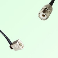 FAKRA SMB B 9001 white Female Jack RA to UHF Female Jack Cable FAKRA SMB B 9001 white Female Jack RA to UHF Female Jack Cable