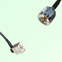 FAKRA SMB B 9001 white Female Jack Right Angle to UHF Male Plug Cable FAKRA SMB B 9001 white Female Jack Right Angle to UHF Male Plug Cable