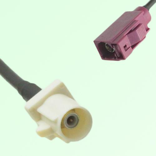 FAKRA SMB B 9001 white Male Plug to D 4004 bordeaux Female Jack Cable FAKRA SMB B 9001 white Male Plug to D 4004 bordeaux Female Jack Cable