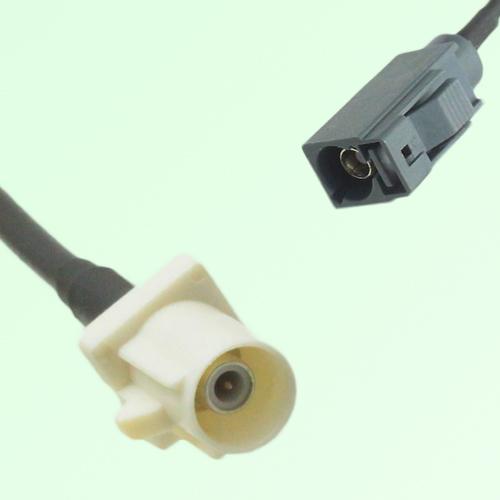 FAKRA SMB B 9001 white Male Plug to G 7031 grey Female Jack Cable FAKRA SMB B 9001 white Male Plug to G 7031 grey Female Jack Cable