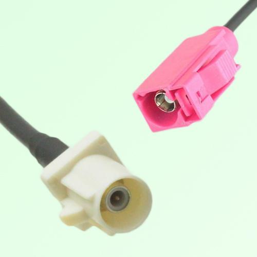 FAKRA SMB B 9001 white Male Plug to H 4003 violet Female Jack Cable FAKRA SMB B 9001 white Male Plug to H 4003 violet Female Jack Cable
