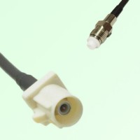 FAKRA SMB B 9001 white Male Plug to FME Female Jack Cable FAKRA SMB B 9001 white Male Plug to FME Female Jack Cable