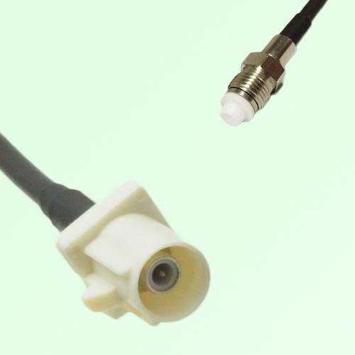 FAKRA SMB B 9001 white Male Plug to FME Female Jack Cable FAKRA SMB B 9001 white Male Plug to FME Female Jack Cable