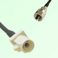 FAKRA SMB B 9001 white Male Plug to FME Male Plug Cable FAKRA SMB B 9001 white Male Plug to FME Male Plug Cable