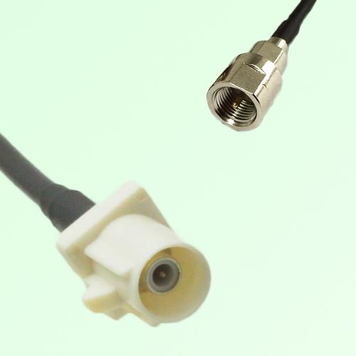 FAKRA SMB B 9001 white Male Plug to FME Male Plug Cable