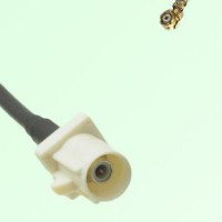 FAKRA SMB B 9001 white Male Plug to IPEX Cable FAKRA SMB B 9001 white Male Plug to IPEX Cable