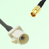 FAKRA SMB B 9001 white Male Plug to MCX Female Jack Cable FAKRA SMB B 9001 white Male Plug to MCX Female Jack Cable