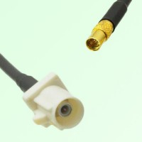 FAKRA SMB B 9001 white Male Plug to MMCX Female Jack Cable FAKRA SMB B 9001 white Male Plug to MMCX Female Jack Cable