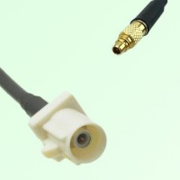 FAKRA SMB B 9001 white Male Plug to MMCX Male Plug Cable FAKRA SMB B 9001 white Male Plug to MMCX Male Plug Cable