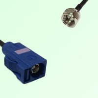 FAKRA SMB C 5005 blue Female Jack to F Male Plug Cable