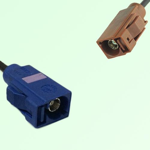 FAKRA SMB C 5005 blue Female Jack to F 8011 brown Female Jack Cable