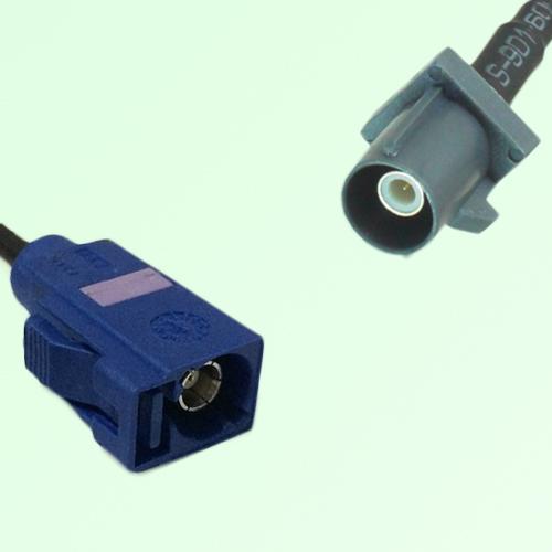 FAKRA SMB C 5005 blue Female Jack to G 7031 grey Male Plug Cable FAKRA SMB C 5005 blue Female Jack to G 7031 grey Male Plug Cable