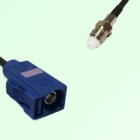 FAKRA SMB C 5005 blue Female Jack to FME Female Jack Cable