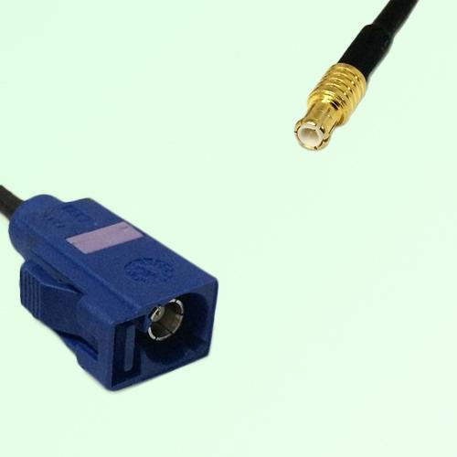 FAKRA SMB C 5005 blue Female Jack to MCX Male Plug Cable