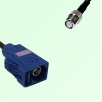 FAKRA SMB C 5005 blue Female Jack to Mini UHF Female Jack Cable