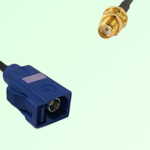FAKRA SMB C 5005 blue Female Jack to SMA Bulkhead Female Jack Cable FAKRA SMB C 5005 blue Female Jack to SMA Bulkhead Female Jack Cable