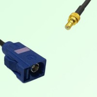 FAKRA SMB C 5005 blue Female Jack to SMB Male Plug Cable