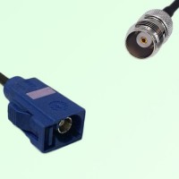 FAKRA SMB C 5005 blue Female Jack to TNC Female Jack Cable