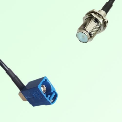 FAKRA SMB C 5005 blue Female Jack RA to F Bulkhead Female Jack Cable FAKRA SMB C 5005 blue Female Jack RA to F Bulkhead Female Jack Cable