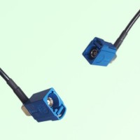 FAKRA SMB C 5005 blue Female Jack RA to C 5005 blue Female RA Cable