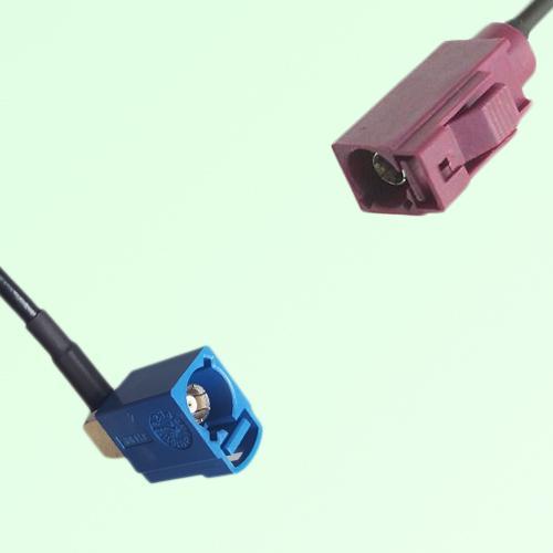 FAKRA SMB C 5005 blue Female Jack RA to D 4004 bordeaux Female Cable FAKRA SMB C 5005 blue Female Jack RA to D 4004 bordeaux Female Cable