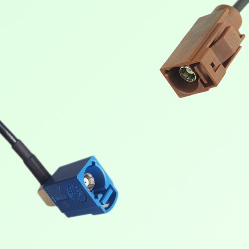 FAKRA SMB C 5005 blue Female Jack RA to F 8011 brown Female Jack Cable