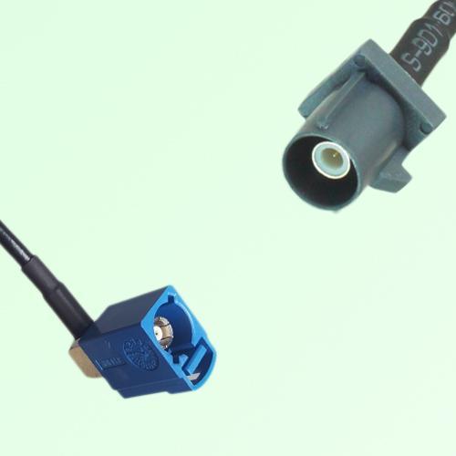 FAKRA SMB C 5005 blue Female Jack RA to G 7031 grey Male Plug Cable FAKRA SMB C 5005 blue Female Jack RA to G 7031 grey Male Plug Cable