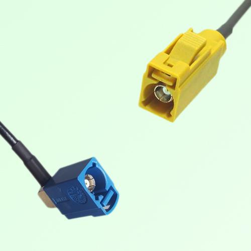FAKRA SMB C 5005 blue Female Jack RA to K 1027 Curry Female Jack Cable FAKRA SMB C 5005 blue Female Jack RA to K 1027 Curry Female Jack Cable