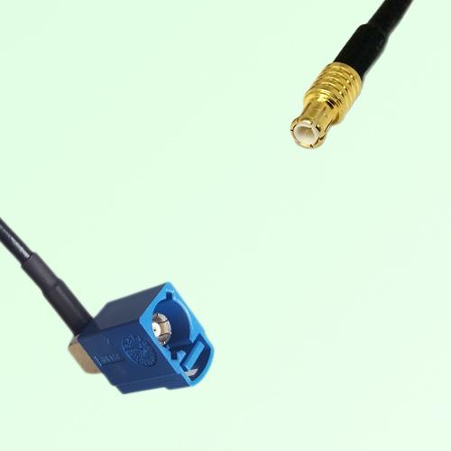 FAKRA SMB C 5005 blue Female Jack Right Angle to MCX Male Plug Cable FAKRA SMB C 5005 blue Female Jack Right Angle to MCX Male Plug Cable