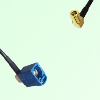 FAKRA SMB C 5005 blue Female Jack RA to SMB Female Jack RA Cable